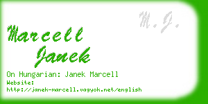 marcell janek business card